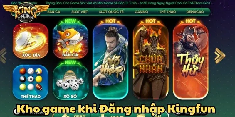 Hệ thống game đổi thưởng đầy đủ thể loại